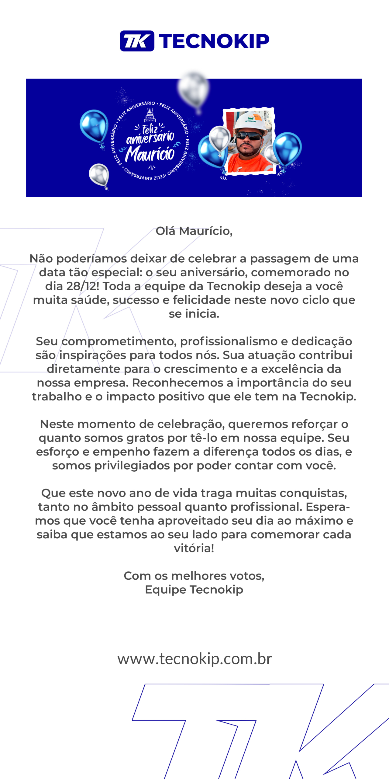 Feliz Aniversário Maurício
